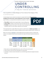 How To Perform A Sales Bridge (Or Price Volume Mix Analysis) - Under Controlling