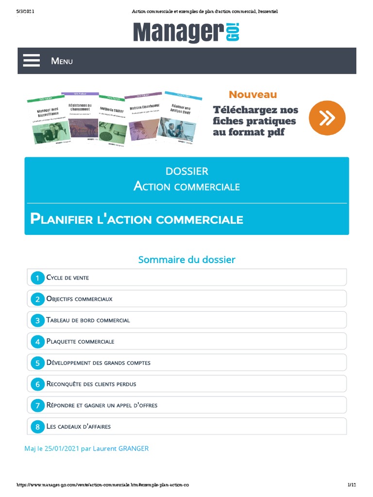 Exemple De Plan Daction Commercial Excel Gratuit Action Commerciale Et Exemples de Plan D'action Commercial, L'essentiel |  PDF | Stratégie marketing | Sodles