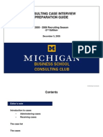 2005-2006 Michigan Ross CC Case Interview Preparation Guide