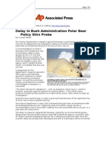03-08-08 AP-Delay in Bush Administration Polar Bear Policy S