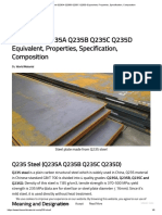 Q235 Steel Q235A Q235B Q235C Q235D Equivalent, Properties, Specification, Composition