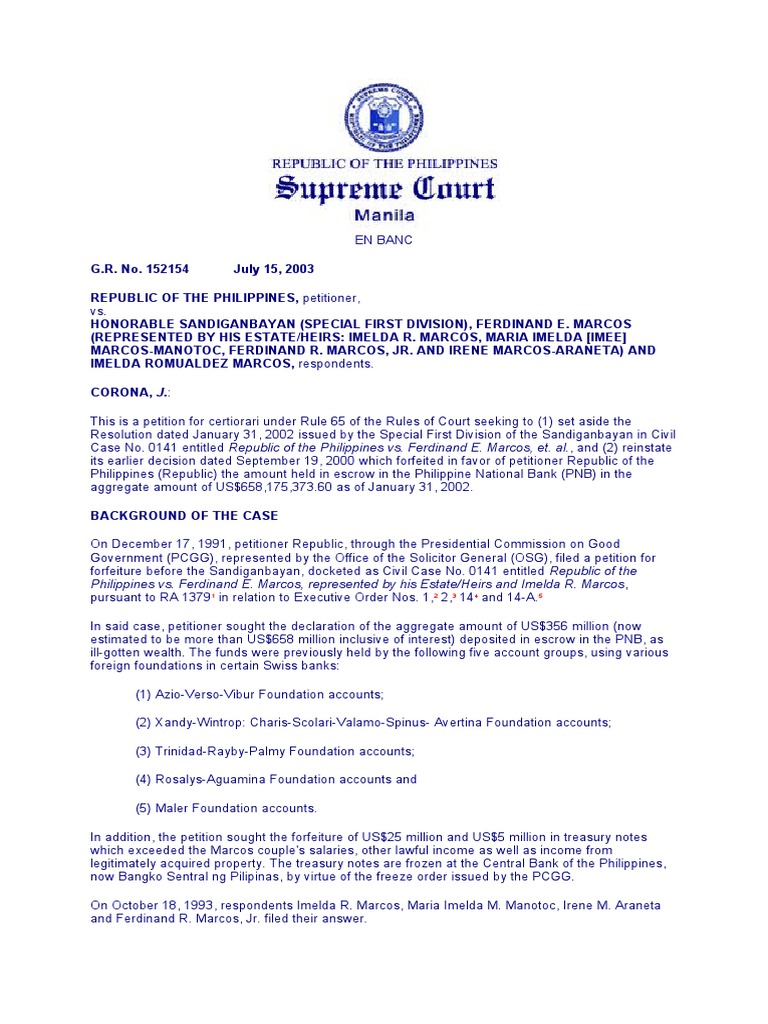 Republic vs sandiganbayan pdf summary judgment judgment law 