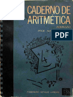 Caderno de Aritmética - Admissão, 1964.