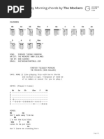 Forever Tuesday Morning Chords by The Mockers (New Zealand) Tabs at Ultimate Guitar Archive