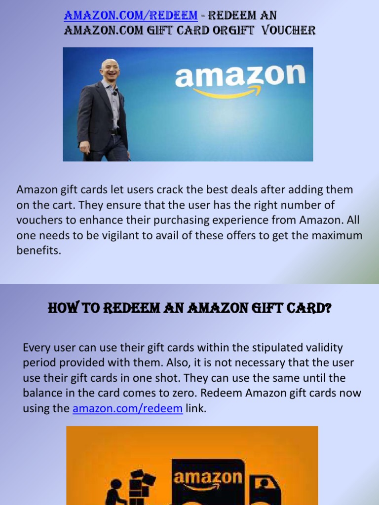 Redeem - Redeem An Amazon - Com Gift Card or Gift Voucher | PDF | Gift Card  | World Wide Web