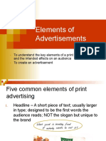Elements of Print Advertisements
