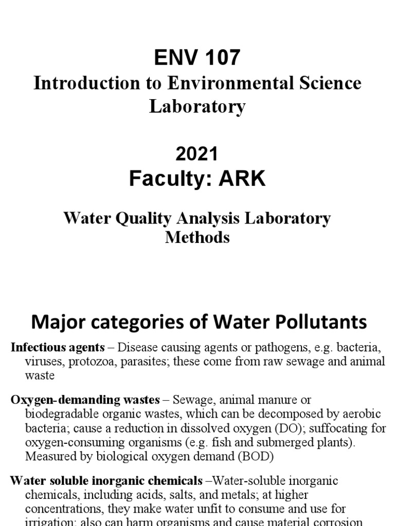 2b. ARKLabL2Water Quality Analysis Lab Methods. PDF Ph Water