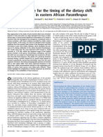 Isotopic Evidence For The Timing of The Dietary Shift Toward C4 Foods in Eastern African Paranthropus