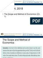January 24, 2018: - The Scope and Method of Economics (Ch. 1)
