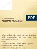 Adjectives / Kata Sifat: by Zulkarnain Batubara