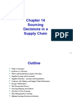 Sourcing Decisions in A Supply Chain