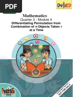 Mathematics: Quarter 3 - Module 4