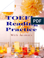 Book TOEFL Reading Practice