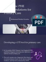 Utis: New Phe Recommendations For Primary Care: Muhammad Ibrahim Foondun