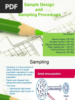 Sample Design and Sampling Procedures