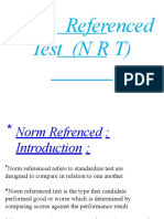 Norm Referenced Tests vs Criterion Referenced Tests (NRT vs CRT