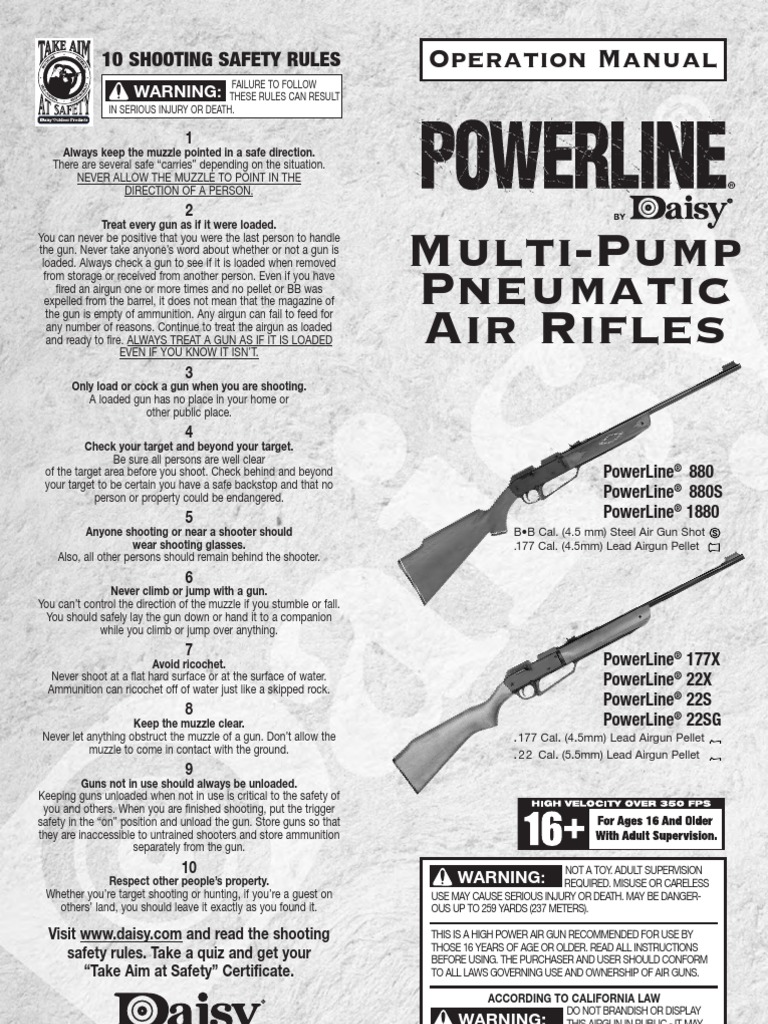 Daisy Powerline 856 Manual
