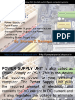 Power Supply Unit Form Factor Common Power Supply Unit Manufacturer Standard Power Supply Unit Power Connectors Installing Power Supply Unit