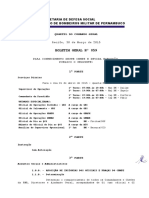 Corpo de Bombeiros de Pernambuco publica Boletim Geral sobre serviços diários, aposição de insígnias e transcrição de Diário Oficial