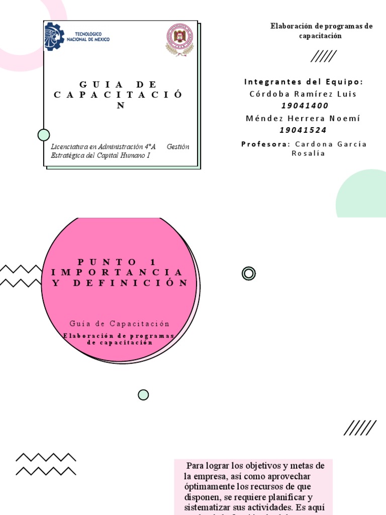 Guía para Programas de Capacitación | PDF | Evaluación | Aprendizaje