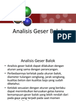 5.b. Analisis Geser Balok