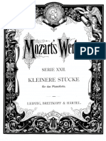 Mozart Werke Breitkopf Serie 22 KV1