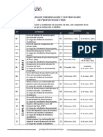 Modificado - Cronograma de Presentación y Sustentación