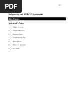 At A Glance: Subqueries and MERGE Statements