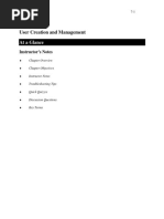 At A Glance: User Creation and Management