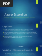 Azure Essentials: Module 5: Azure Cost Management and Service Level Agreements