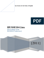 HUSSE10-Linx: (Proceedings of The HUSSE10 Conference)