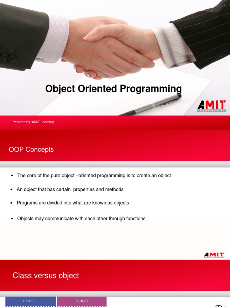 Object Oriented Programming - 1 | PDF | Method (Computer Programming ...