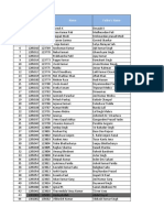 Student enrollment list with details