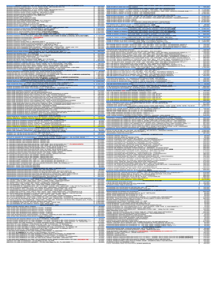 Precio PC Gamer GG Ez | PDF | Hardware de la computadora ...