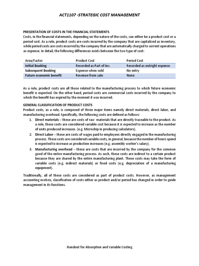Costing Methods for Managers | PDF | Cost | Cost Accounting