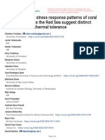 Contrasting Heat Stress Response Patterns of Coral Holobionts Across The Red Sea Suggest Distinct Mechanisms of Thermal Tolerance