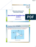 Operational Amplifier (Op-Amp) (Cont.) : Electronic Devices For Biomedical Design