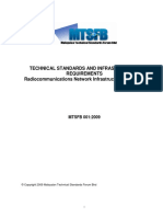 MTSFB 001-2009 - TSIR Part 3 - Radiocommunications Network Infrastructure (External)