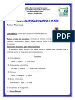 GUIA 3 AÑO QUÍMICA PROF LAURA PIÑERO