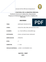 15-02-2021 - Resumen - Enfoque Comunicativo Didactica Del Area de Comunicación I