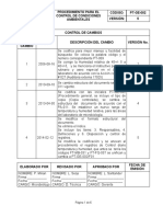 Pt-Ge-002 Procedimiento para El Control de Condiciones Ambientales