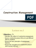 Construction Management: Tuesday