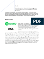 Analisa User Interface Spotify Vs Joox