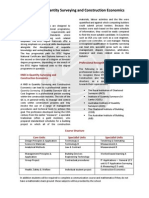 HND in Quantity Surveying and Construction Economics