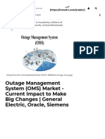 Outage Management System (OMS) Market - Current Impact To Make Big Changes - General Electric, Oracle, Siemens