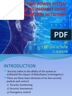 Real Time Power System Security Assessment Using Artificial N N