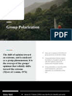 Group Polarization: The Shift Toward Extremes in Group Decision Making