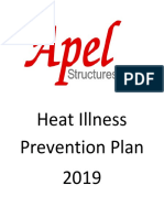 APEL STRUCTURES INC Heat Illness Prevention Plan 2019