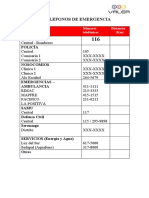 Telefonos de Emergencias
