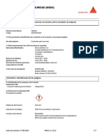 Hoja de Seguridad Aditivo Sika